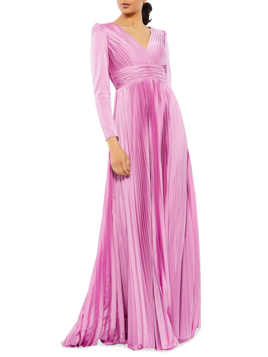 

Атласное платье А-силуэта Mac Duggal, цвет Lilac