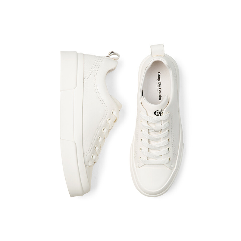 Кеды, скейтборд обувь женская низкая Coup De Foudre, цвет New off-white — фото 3