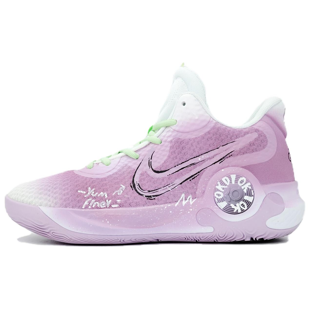 

Кроссовки Nike KD Trey 5 IX Vintage Basketball Shoes Unisex Mid-top White, фиолетовый