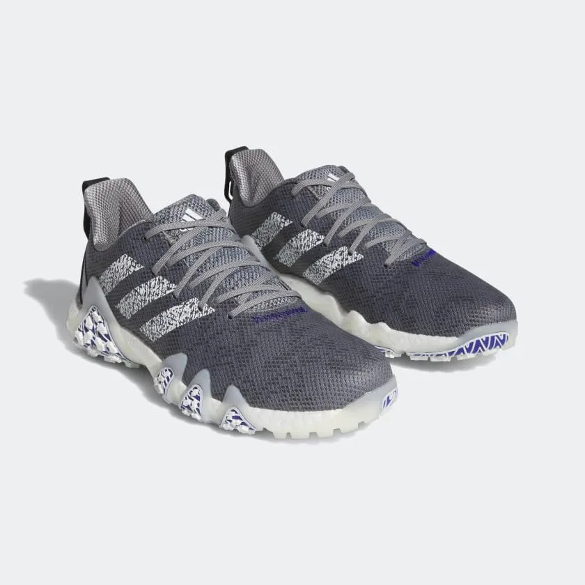 Мужские гольф-кроссовки Adidas Codechaos 22 без шипов, серый/белый — фото 3