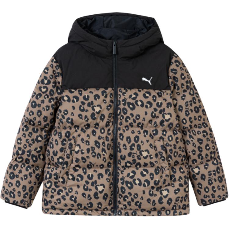 Детская пуховая куртка PUMA, Coffee Floral Tone 00350