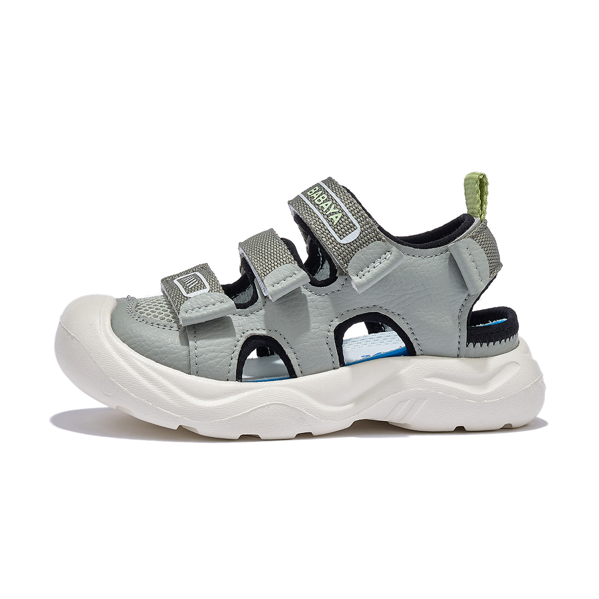 

Детские сандалии с низким верхом, дышащие, противоскользящие, устойчивые к истиранию и ударам. Для детей от 3 до 7 лет. Babaya, серый