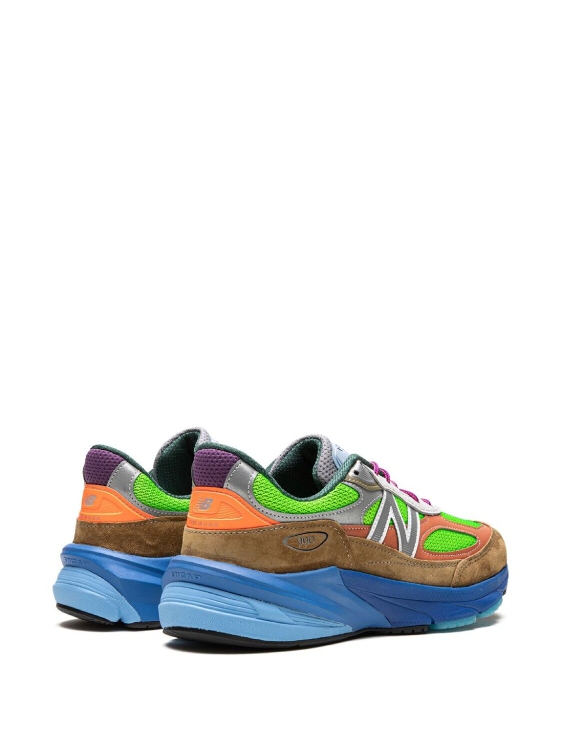 Кроссовки x Action Bronson 990 V6 Baklava New Balance, зеленый — фото 3