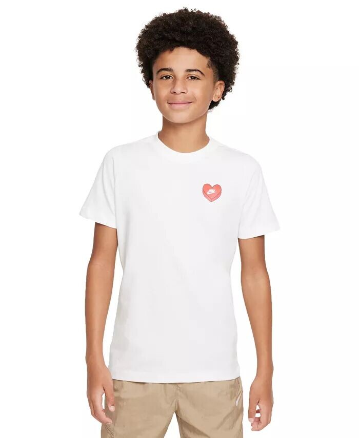 

Футболка с принтом Big Kids Sportswear Nike, белый