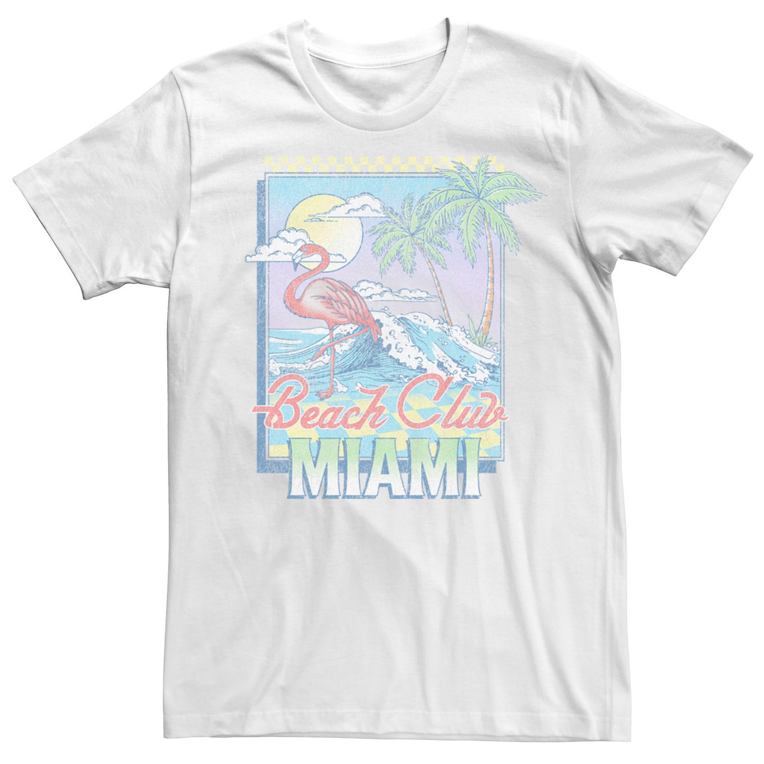 

Мужская футболка Flamingo Beach Club Miami Stamp Licensed Character