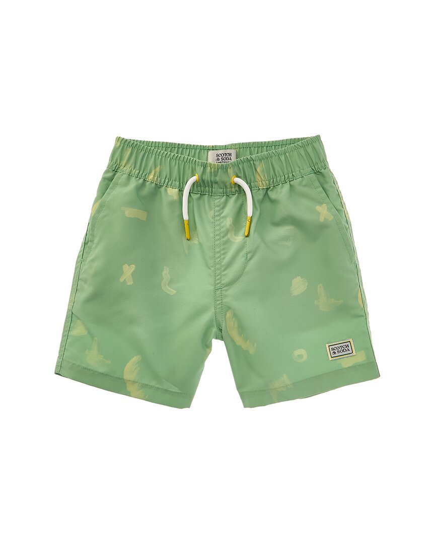 Плавки средней длины Scotch & Soda Magic Swim Short, зеленый — фото 2