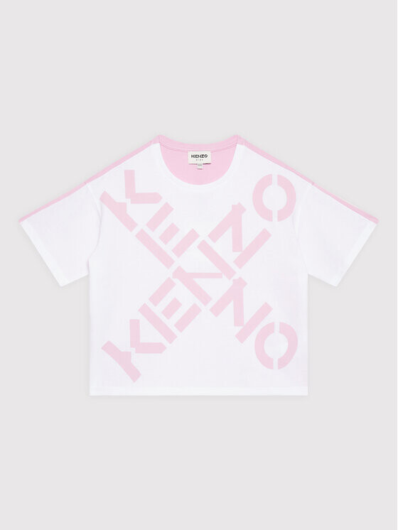 

Футболка свободного кроя Kenzo Kids, розовый