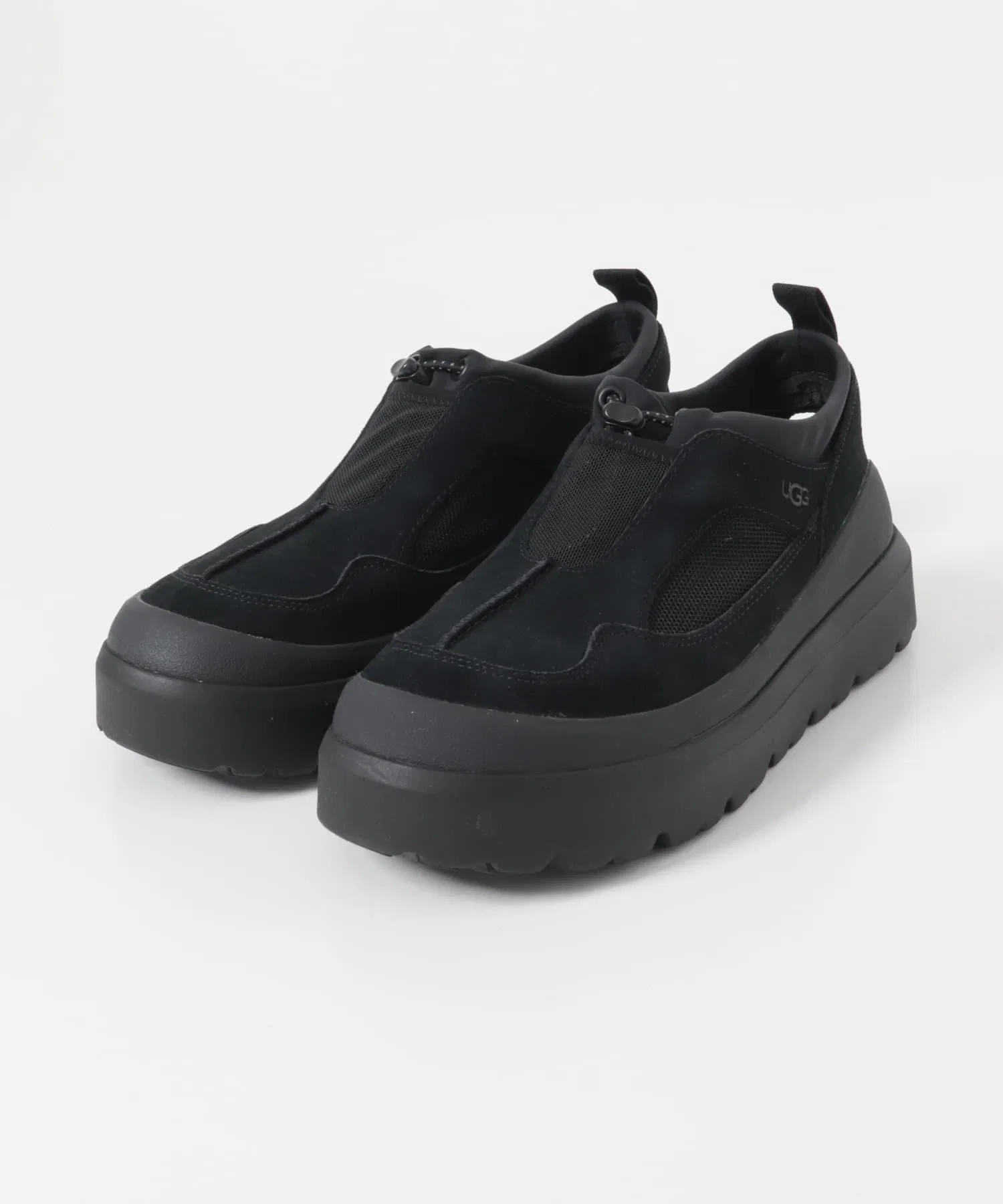 Мужские замшевые сандалии UGG Heritage Utility Axoid чёрные — фото 2