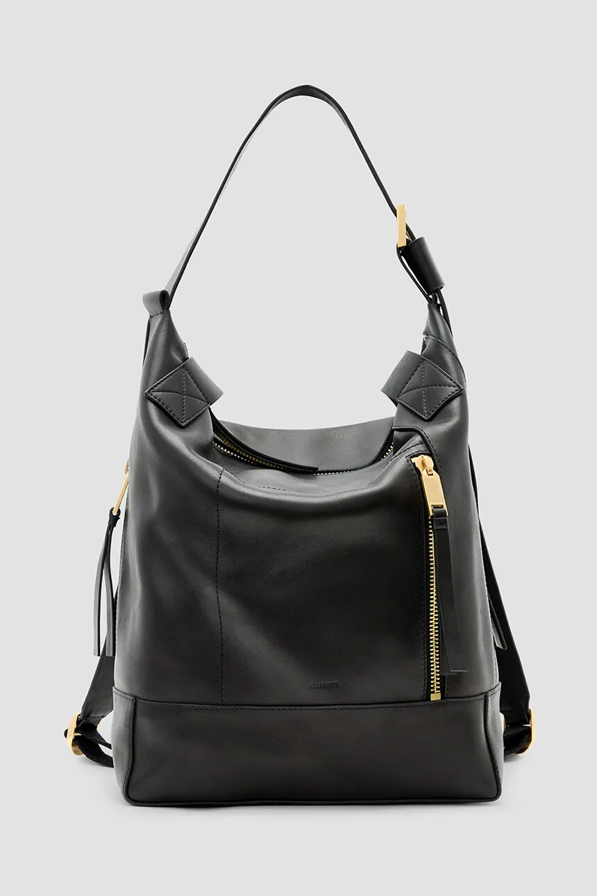 

Кожаная сумка AllSaints ALBA, черный