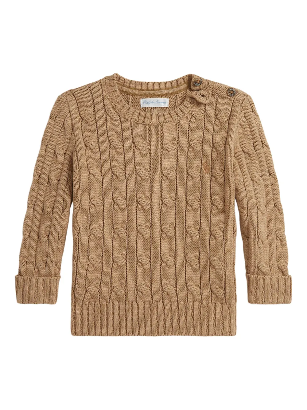 

Свитер фактурной вязки POLO RALPH LAUREN KIDS, коричневый