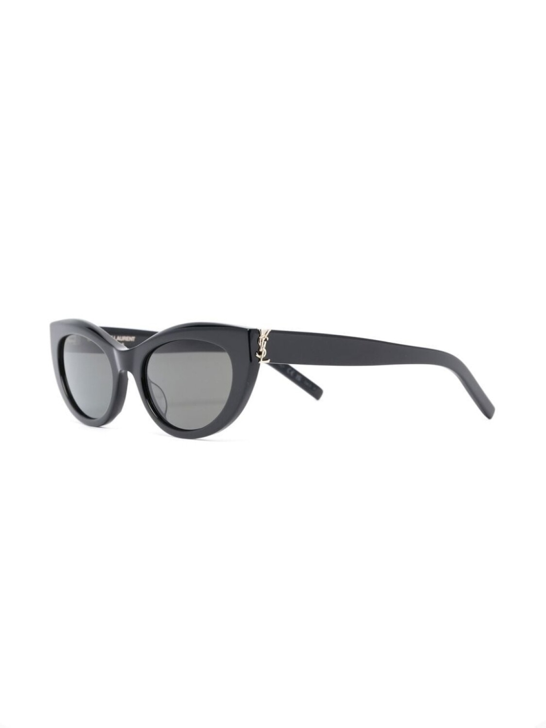 Saint Laurent Eyewear солнцезащитные очки SLM115 в оправе 'кошачий глаз', черный — фото 2