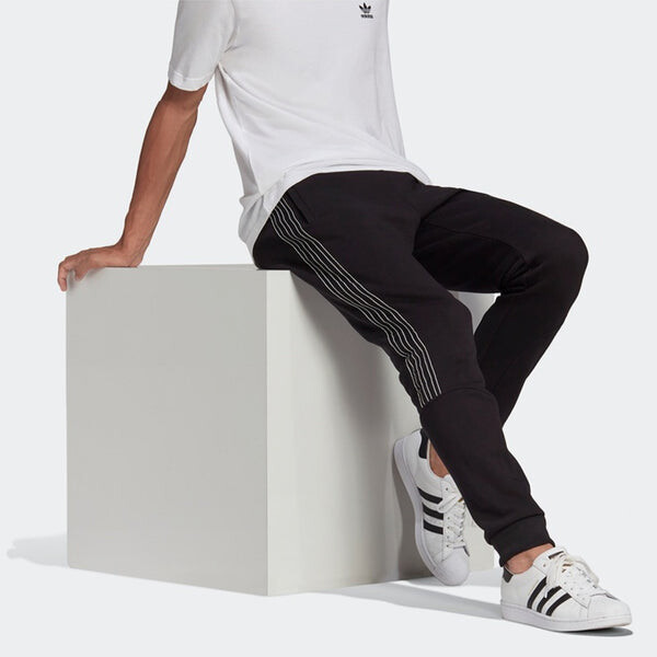 Спортивные штаны adidas originals Sprt Sweatpants Casual Sports Knit Bundle Feet Long Pants Black, черный — фото 4