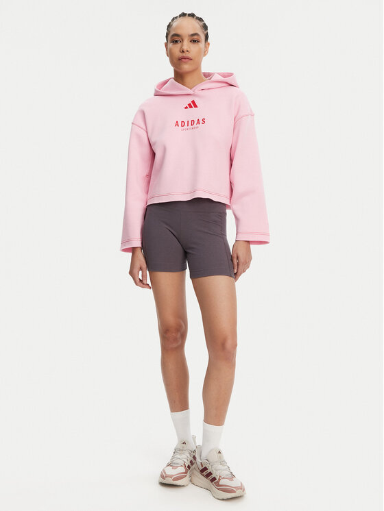 Свободный крой толстовка ALL SZN Graphic JJ4519 Adidas, розовый — фото 2