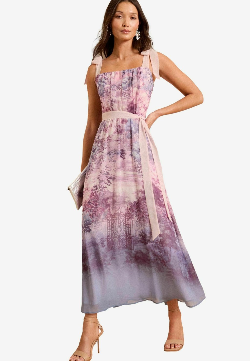 

Платье макси REGULAR FIT - SCENIC PRINTED TIE SHOULDER Love & Roses, фиолетовый