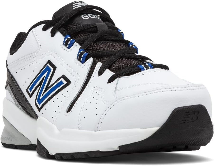 Мужские кроссовки New Balance 608 V5 для повседневной носки и тренировок, белый/черный — фото 3