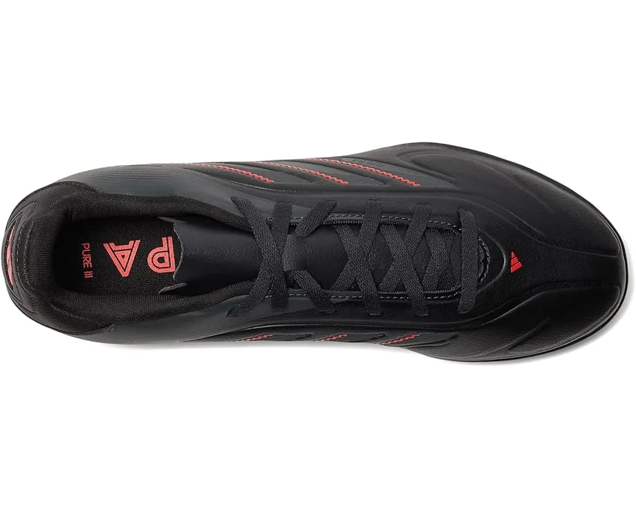 Кроссовки Adidas Kids Copa Pure 3 Club Turf Soccer Cleats (Little Kid/Big Kid), Black/Carbon/Lucid Red — фото 2