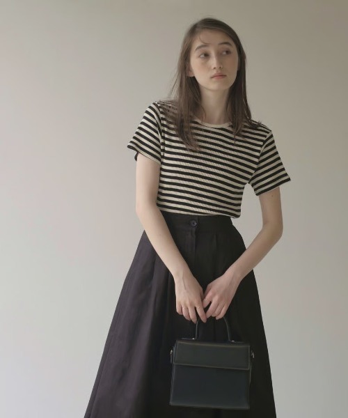 

Футболка с вафельной полоской KALENO, черный