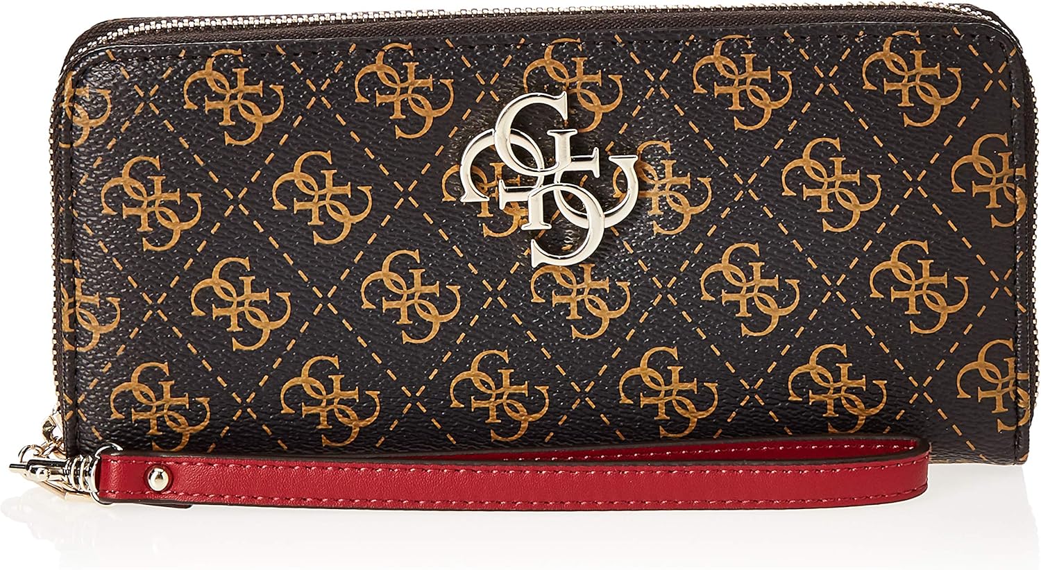

Кошелек GUESS Noelle с логотипом и молнией по кругу