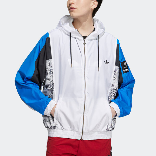 Куртка adidas originals x Disney Crossover Manga Wb Pattern Sports Hooded Jacket White, белый — фото 3