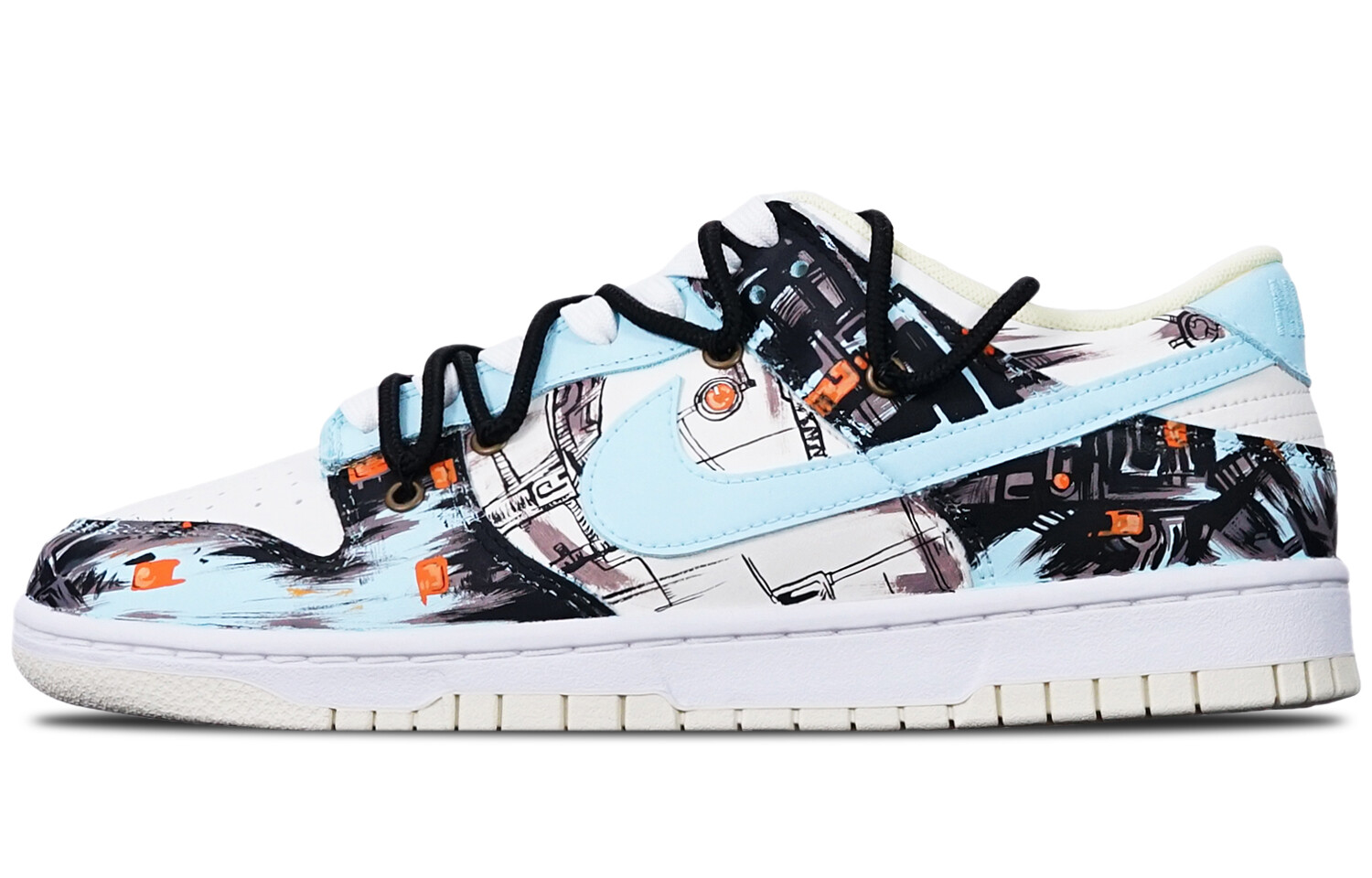 

Кроссовки Nike Dunk Skateboard Shoes Men Low-Top Blue White
