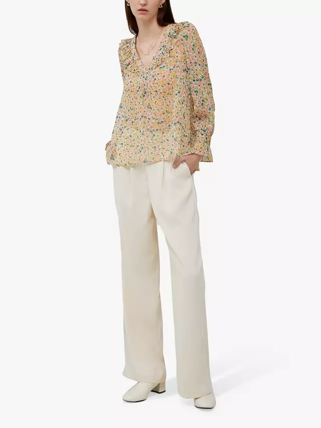 

Топ French Connection Aleezia Hallie Floral Crinkle, разноцветный