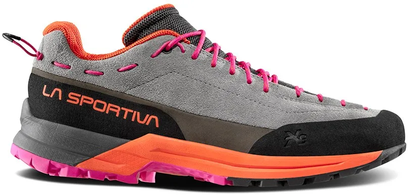 Женские кожаные туристические ботинки TX Guide La Sportiva, Grey/Cherry Tomato