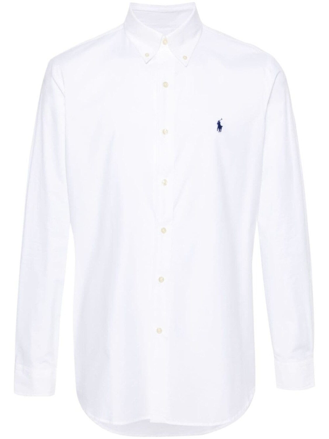 

Polo Ralph Lauren поплиновая рубашка с вышивкой Polo Pony, белый
