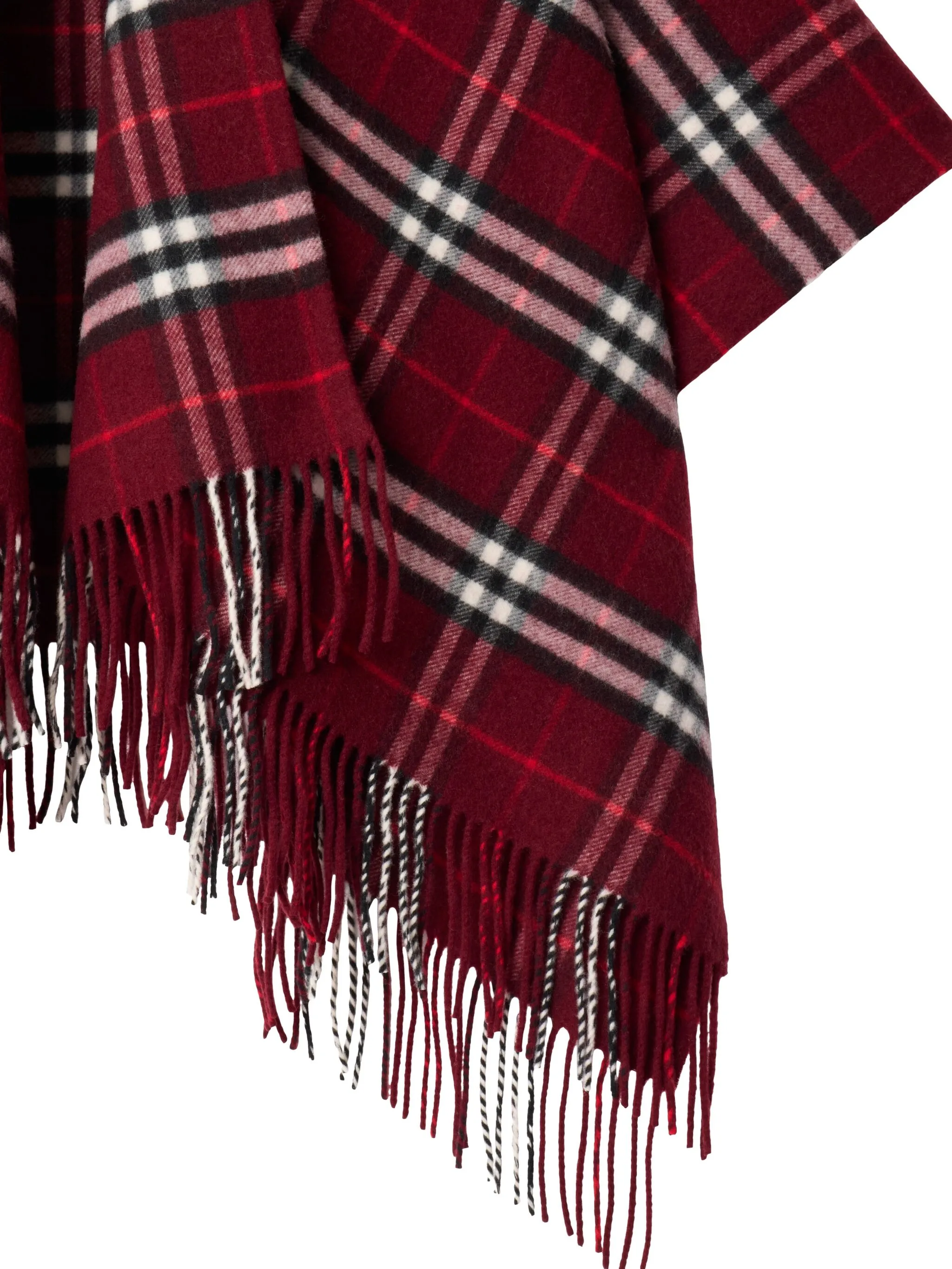 Кэп Burberry клетчатый, женский, красный — фото 2