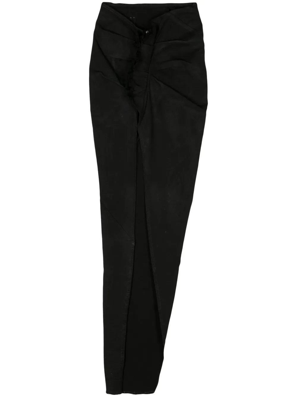 

Джинсовая юбка EDFU асимметричного кроя Rick Owens DRKSHDW, черный
