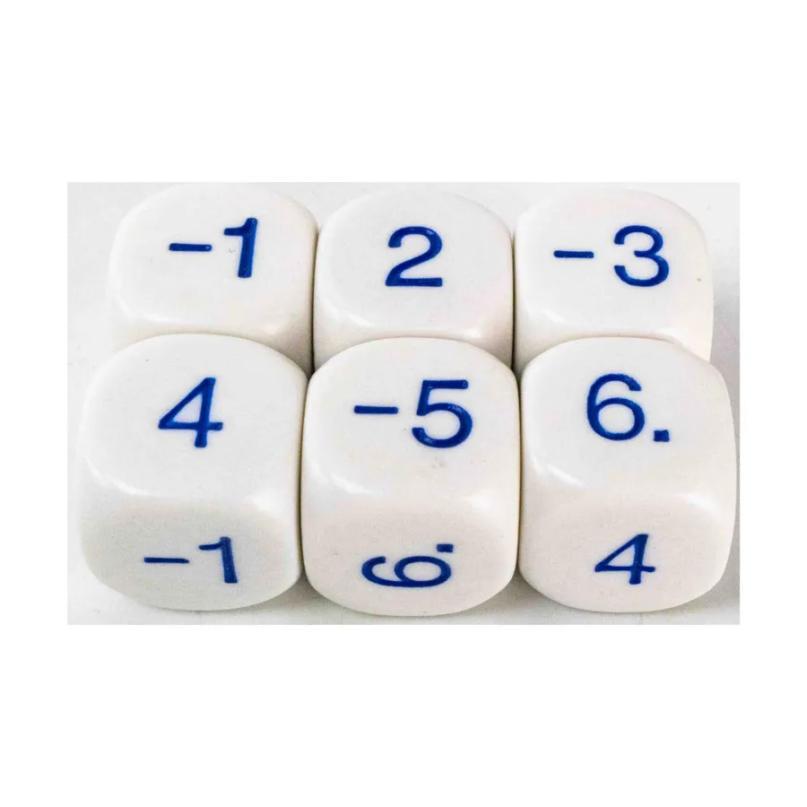 

d6 Отрицательные шансы (6), Dice - Symbols, Functional & Unique Dice