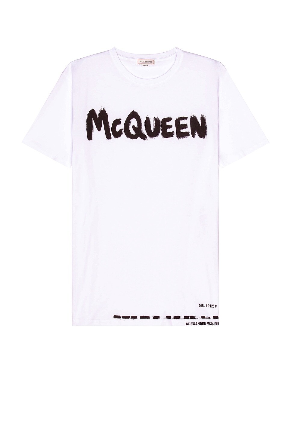 

Футболка с принтом граффити Alexander Mcqueen, белый