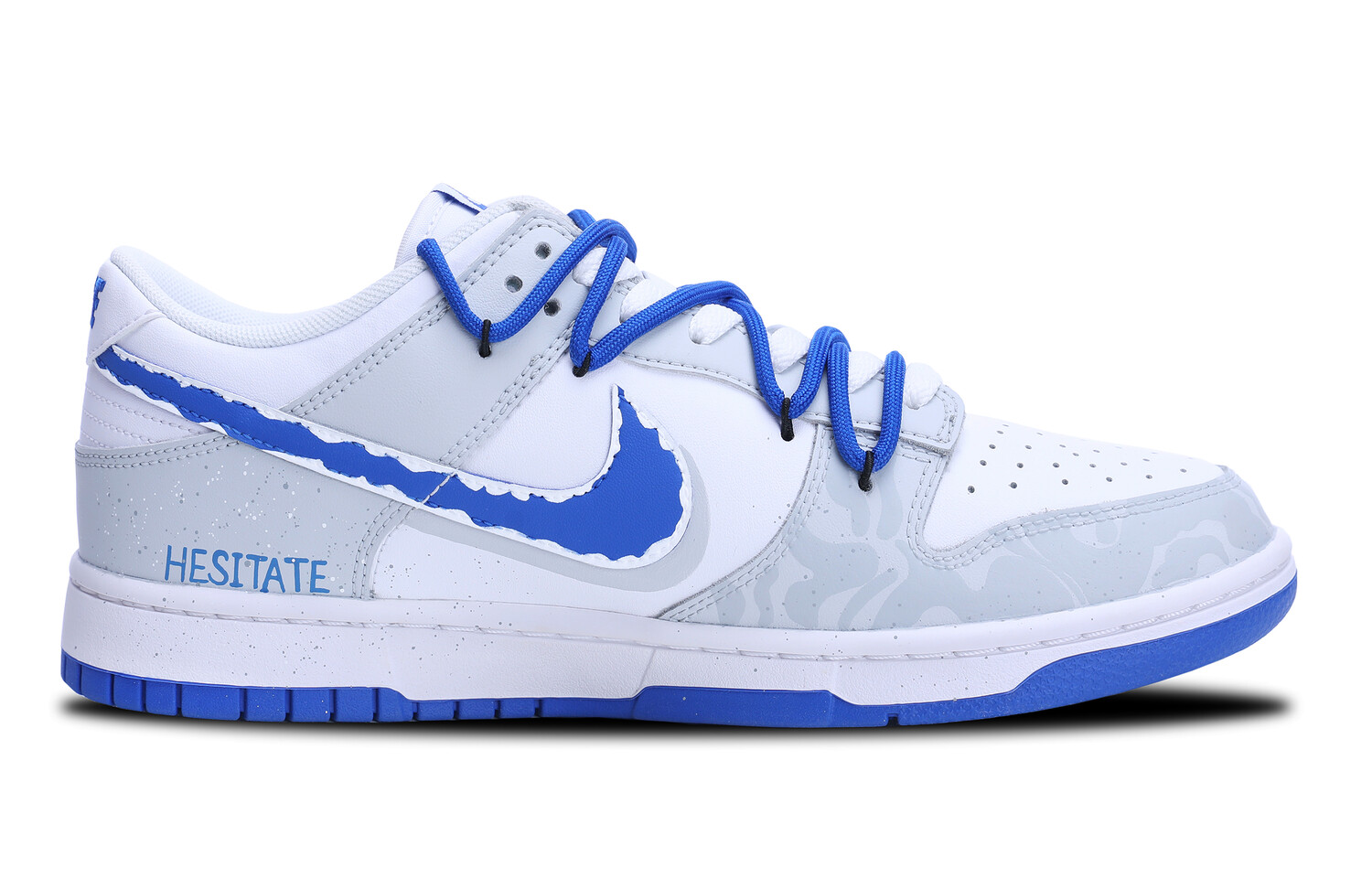 

Кроссовки Nike Dunk Skateboarding Shoes Men Low-top Blue, синий/серый