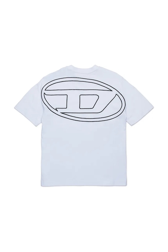 Детская хлопковая футболка TBOGGYMEGOVALD OVER T-SHIRT Diesel, белый — фото 2