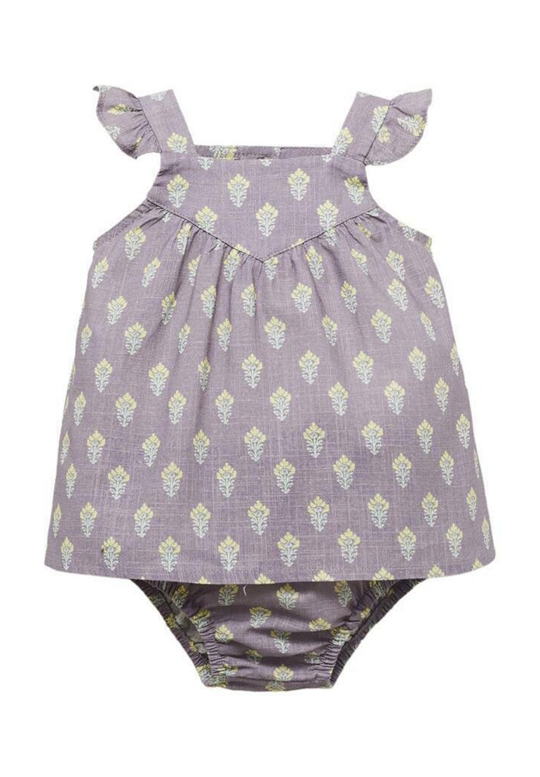 

Повседневное платье PRINTED AND NAPPY COVER SET Mango Kids, цвет Light Pastel Purple