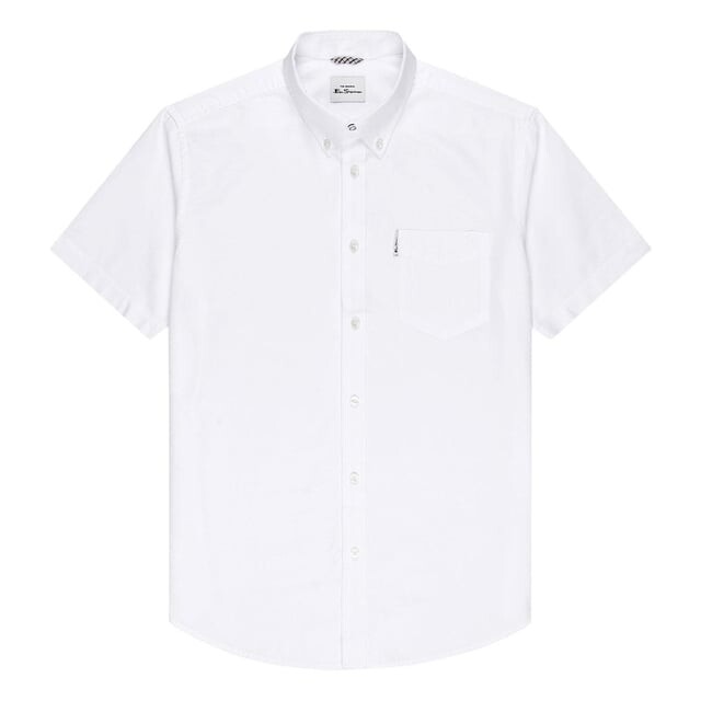 

Мужская рубашка с вышивкой скриптом Ben Sherman, белый
