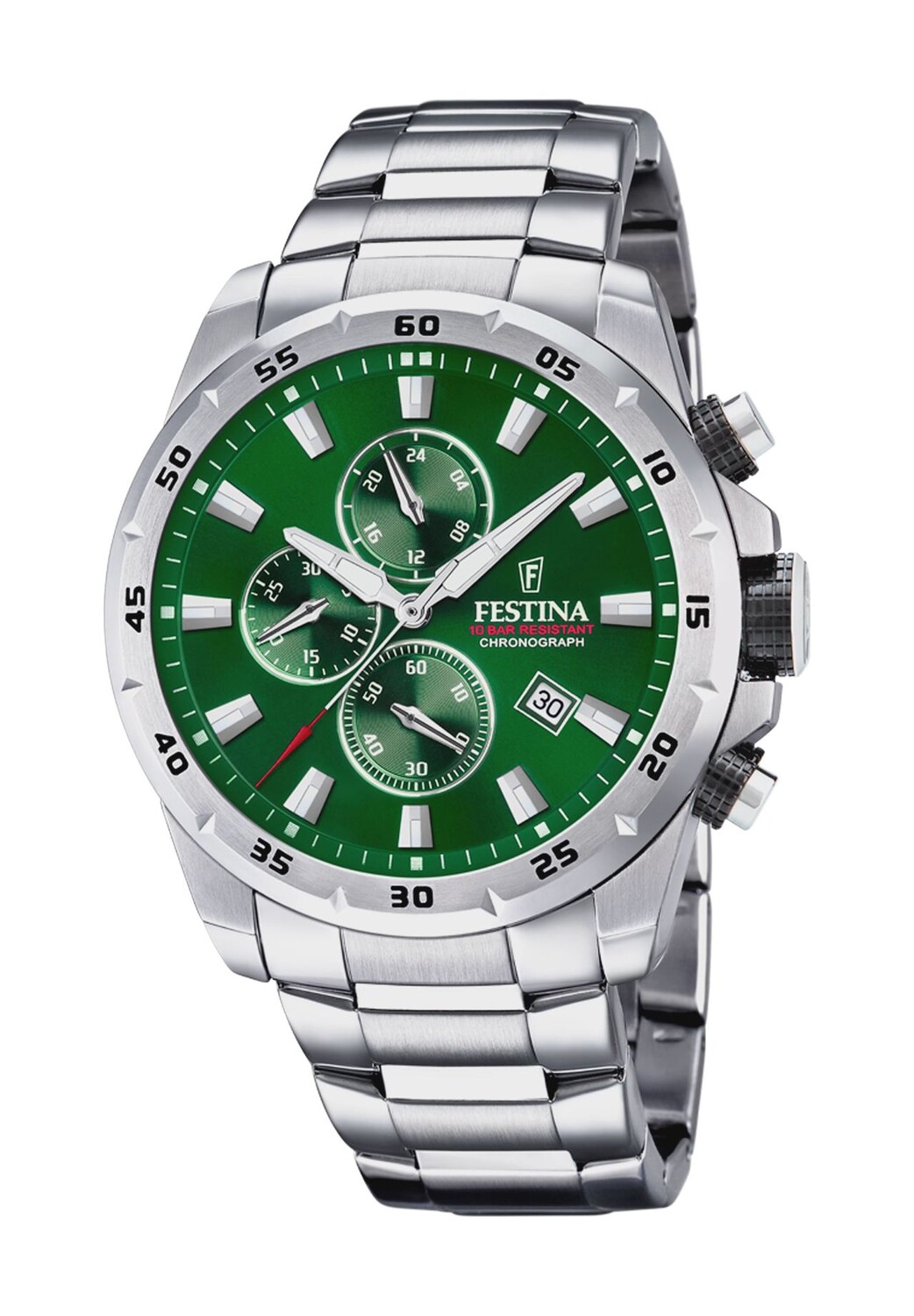 

Мужской хронограф FESTINA, серебро