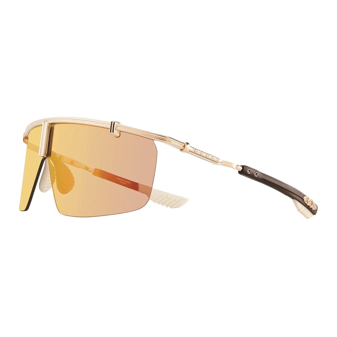 

Chrome Hearts Солнцезащитные очки асимметричной формы унисекс золотистые, Gold