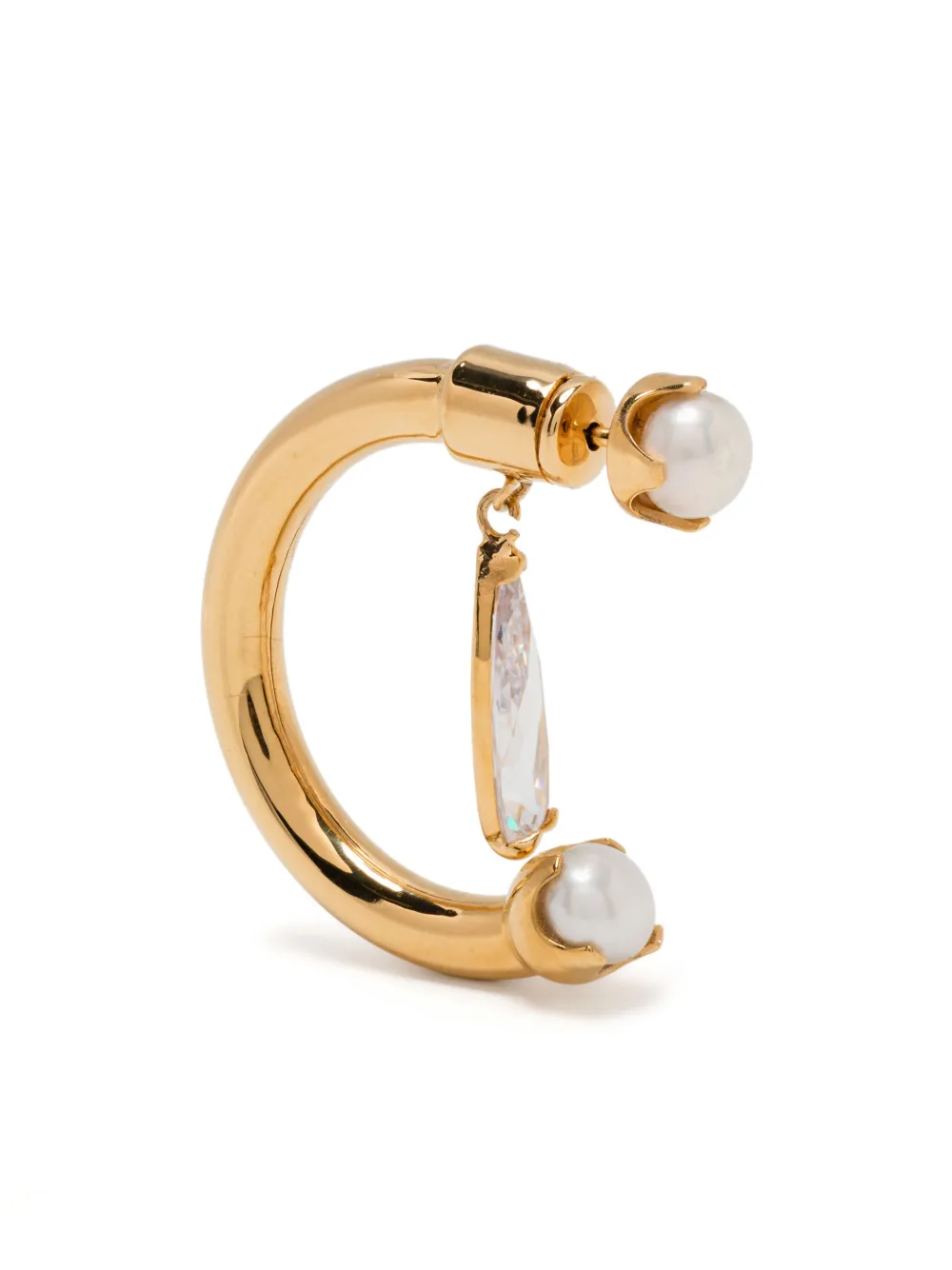 

Серьга fantasy clear drip с жемчугом Alan Crocetti, золотой