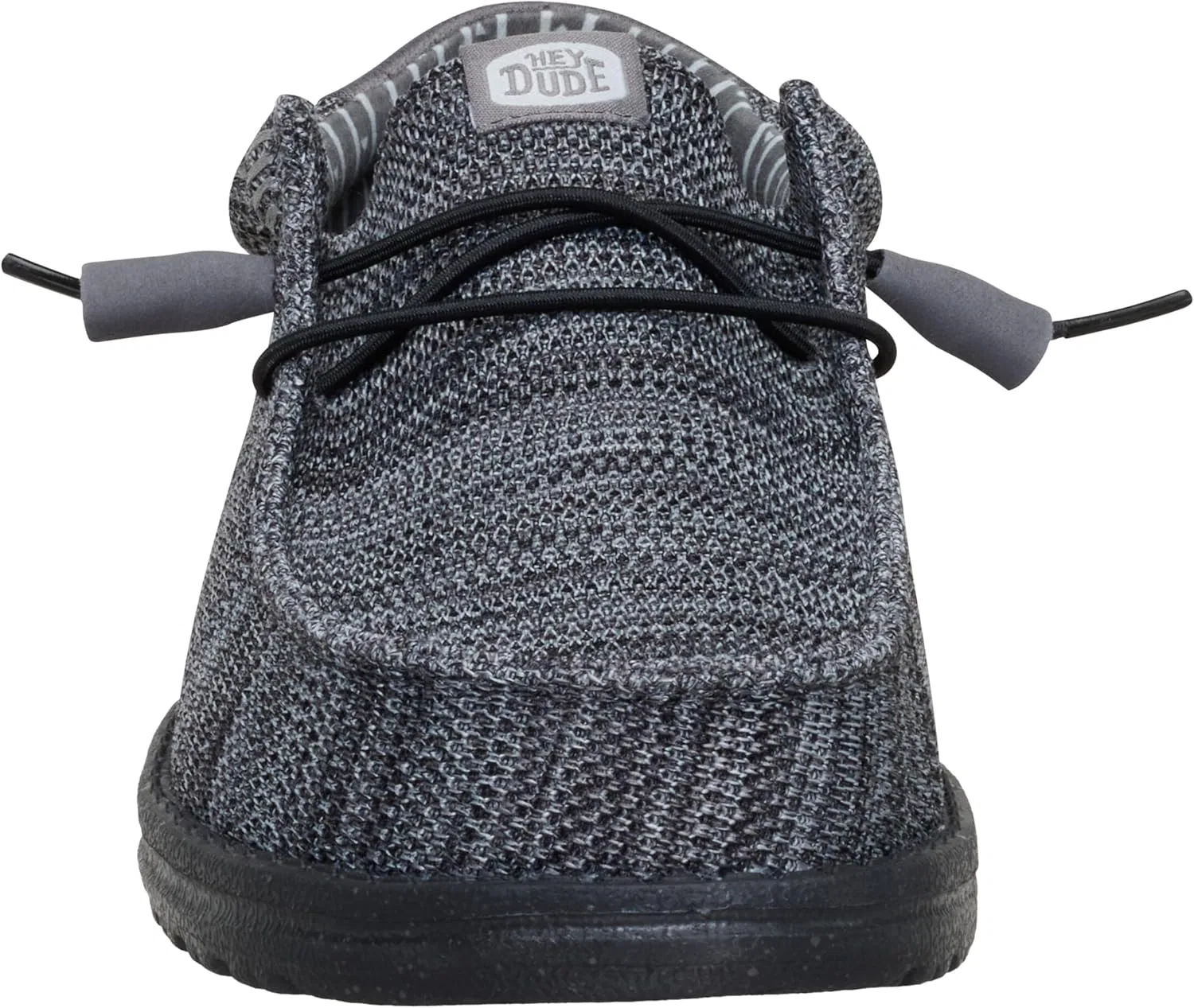 Лоферы мужские HEYDUDE Wally Stretch Sox, серо-гранитный/черный — фото 2