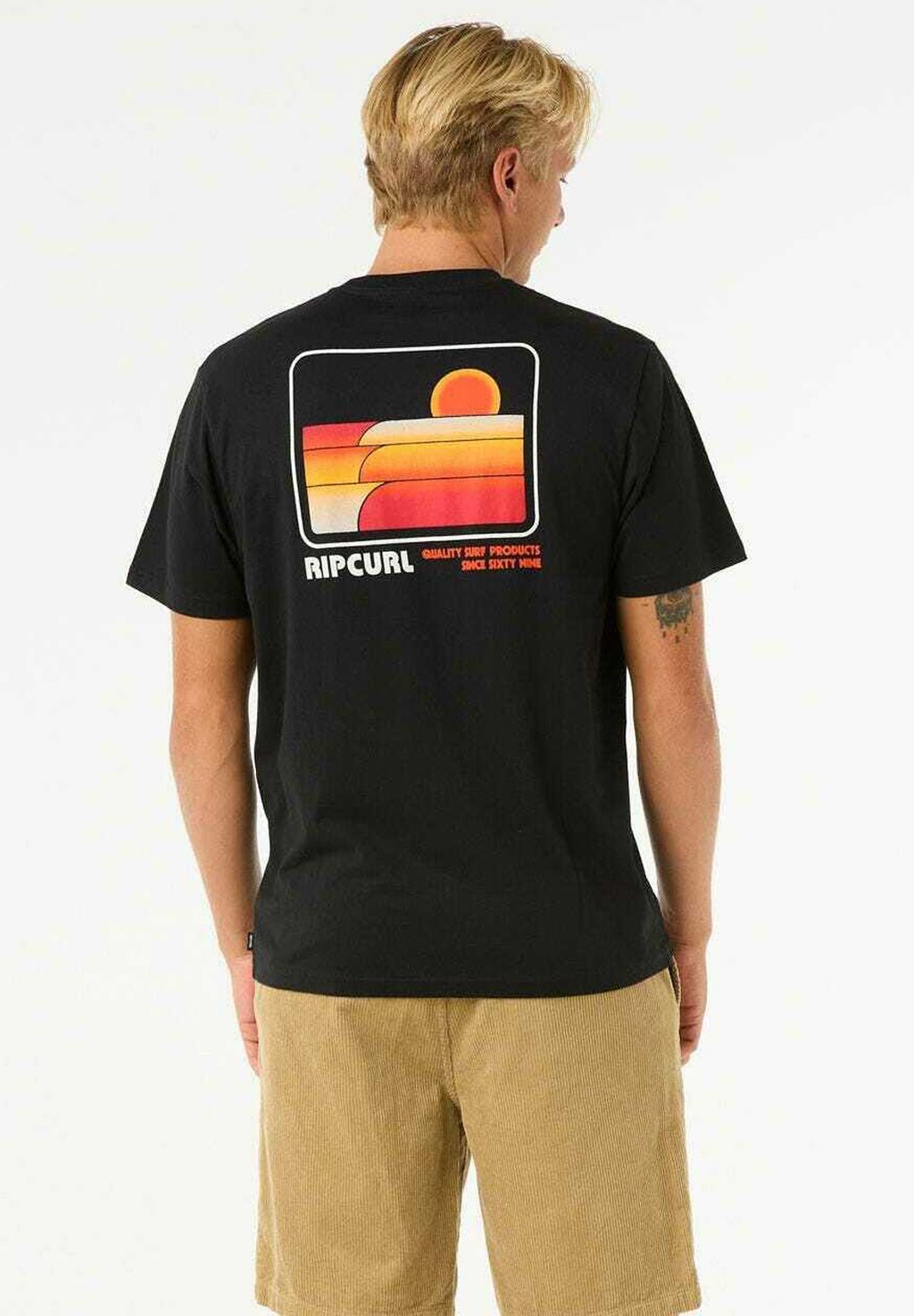 

Футболка с принтом Rip Curl, черный