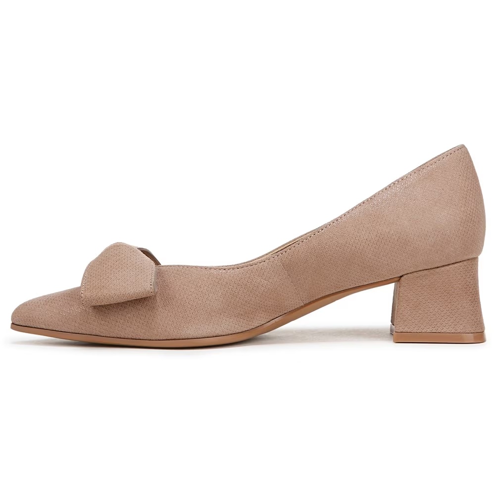 Туфли на каблуке с бантом Mavis от Naturalizer, taupe suede — фото 4