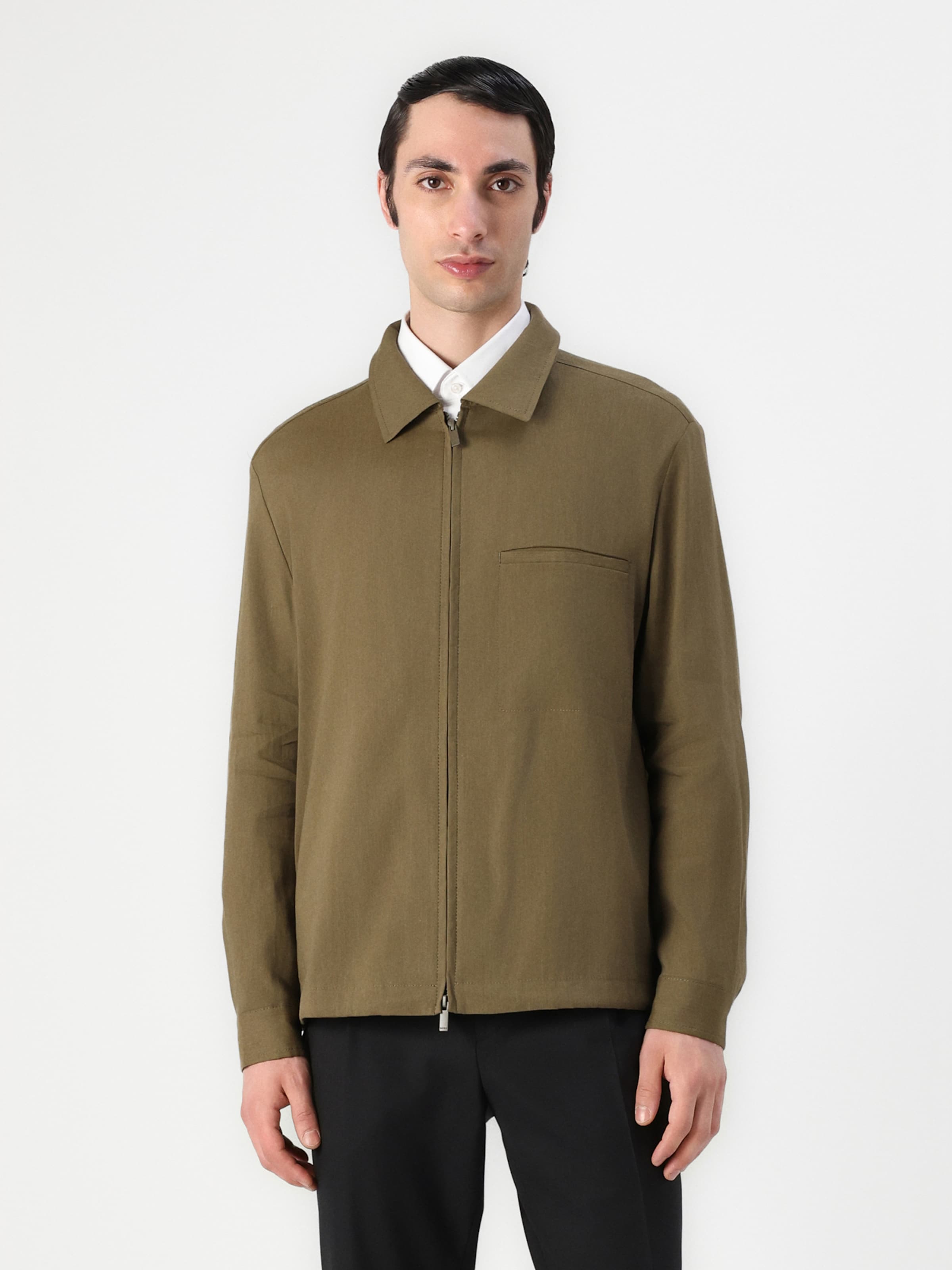BOSS Куртка межсезонная 'P-Carper' в цвете Khaki — фото 2
