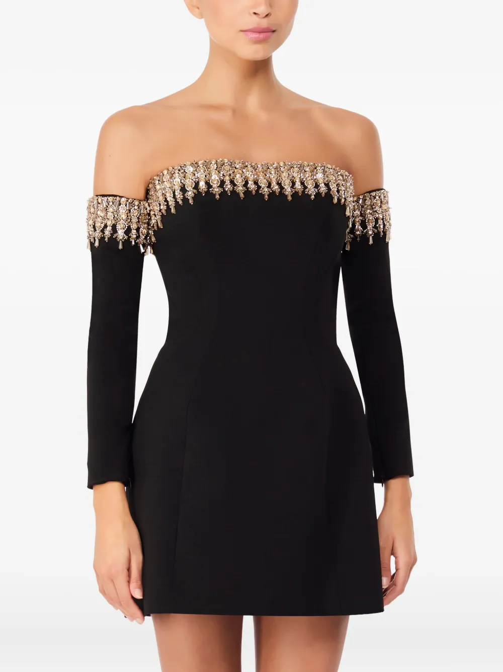 

Мини-платье Love Bubble с открытыми плечами Jenny Packham, черный