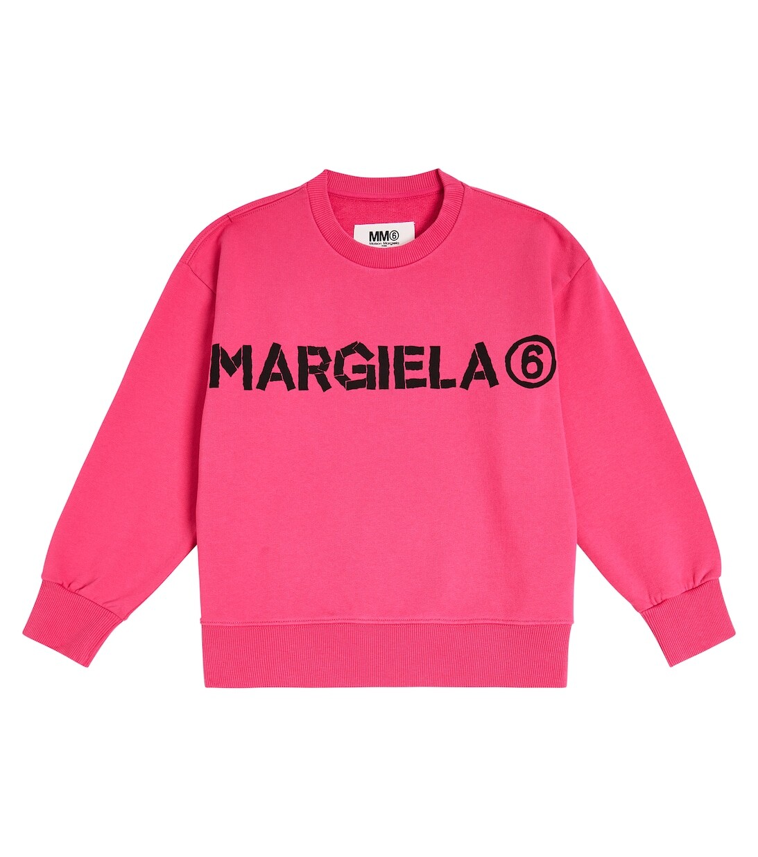 

Толстовка из хлопка с логотипом MM6 Maison Margiela, розовый