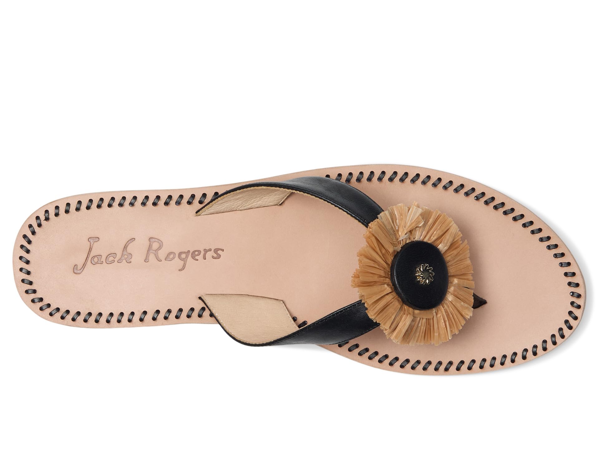 Сандалии Jack Rogers Cay Thong Sandal, цвет Black/Natural — фото 2