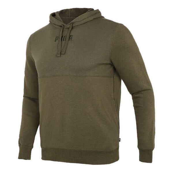 

Толстовка solid color sports knit drawstring green Puma, зеленый