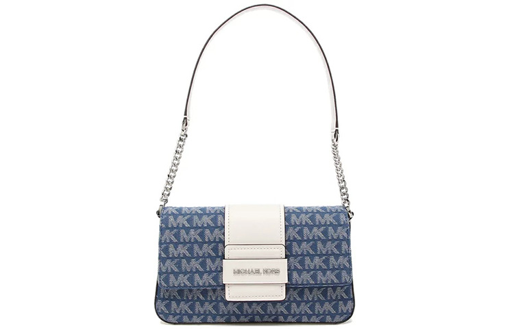 

Michael Kors Женская сумка-багет из канваса Luggage Collection, синяя