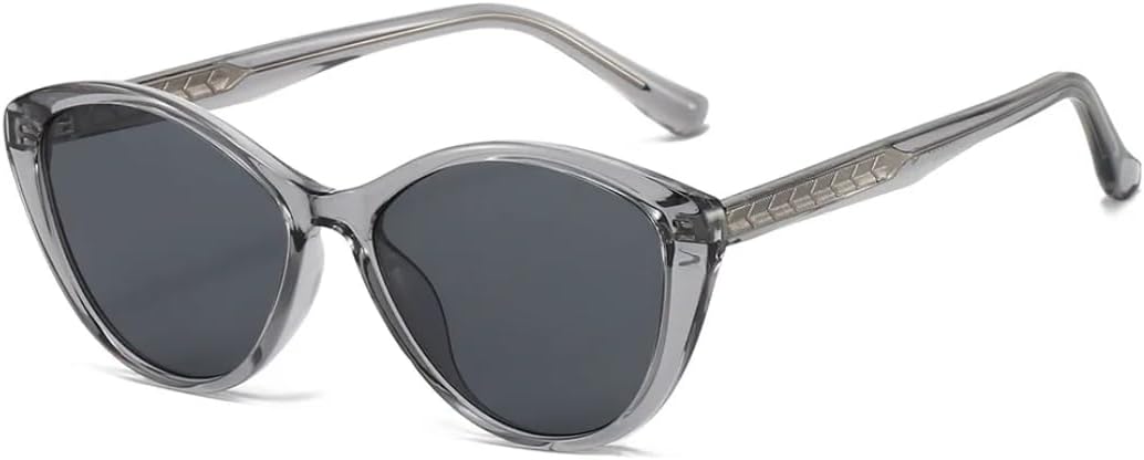 

Мужские солнцезащитные очки «кошачий глаз» с защитой от УФ-излучения UV400, модные зеленые овальные линзы, женские солнцезащитные очки в стиле панк UUPTTPL, Gray Black