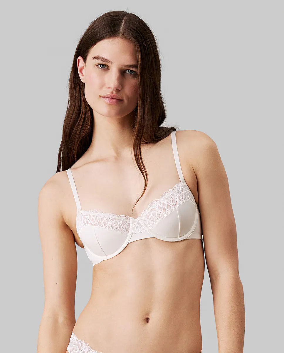 

Бюстгальтер-тройка без пены - Ck Attraction Calvin Klein, бежевый