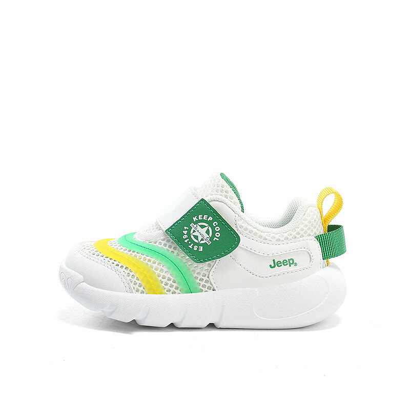 

Кроссовки Jeep Toddler Shoes TD Low-top White/yellow, цвет Small lime